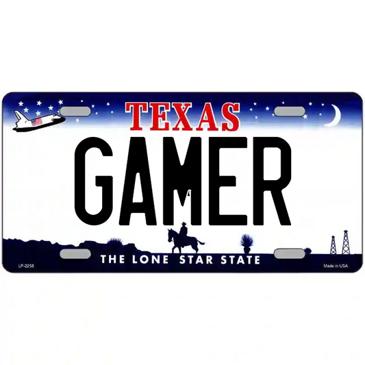 Gamer Texas Metal Sign