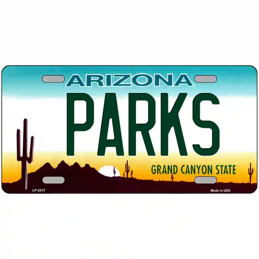 Parks Arizona Metal Sign