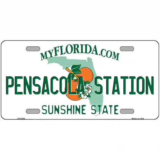 Pensacola Station Metal Sign