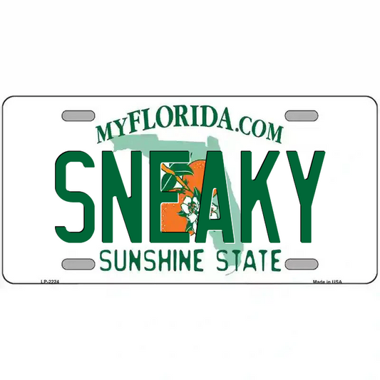 Sneaky Florida Metal Sign