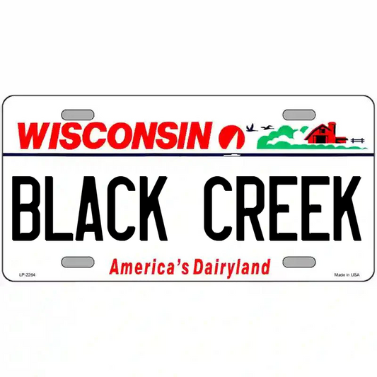 Black Creek Wisconsin Metal Sign