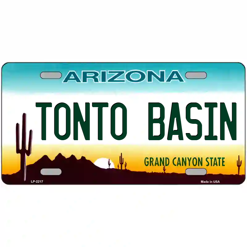 Tonto Basin Arizona Metal Sign
