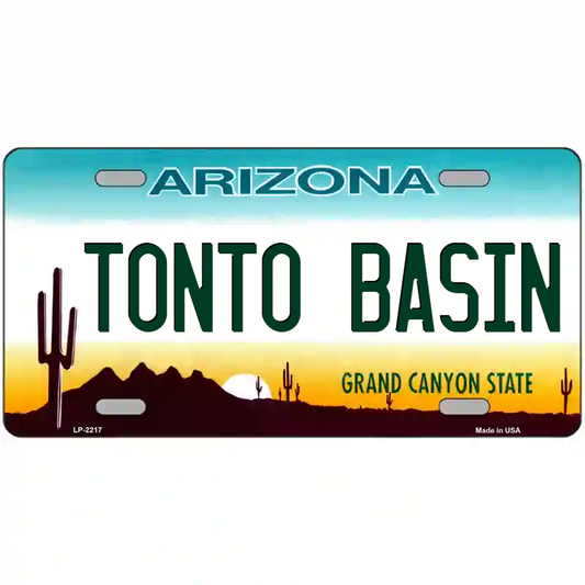 Tonto Basin Arizona Metal Sign