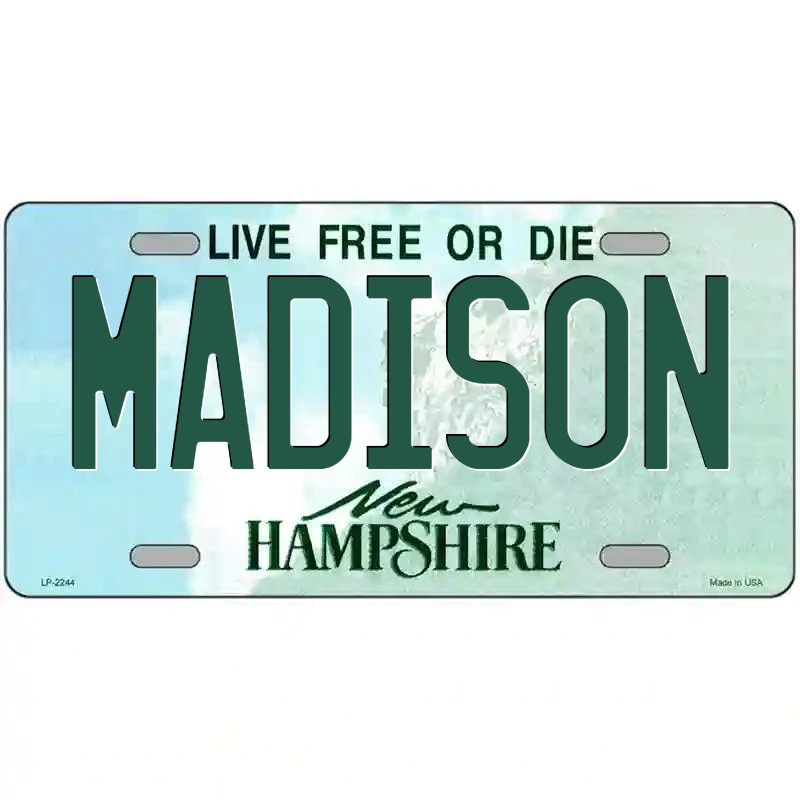 Madison New Hampshire Metal Sign