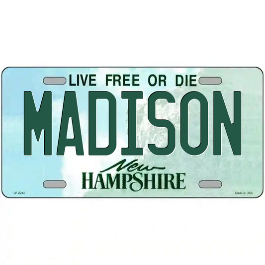 Madison New Hampshire Metal Sign