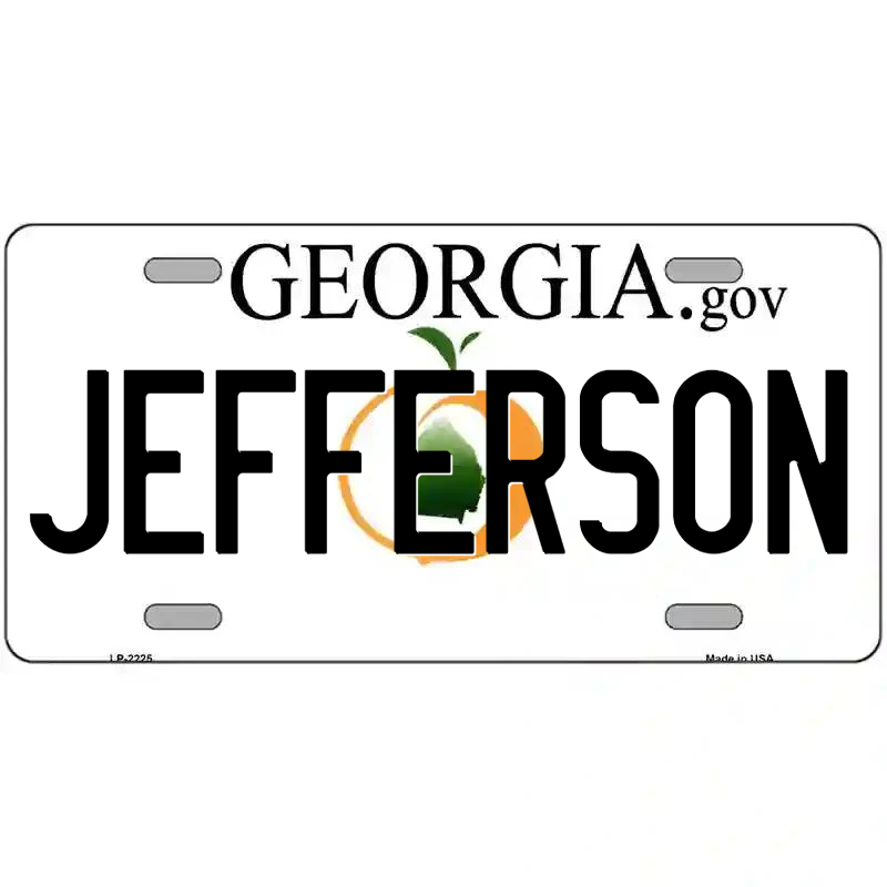 Jefferson Georgia Metal Sign