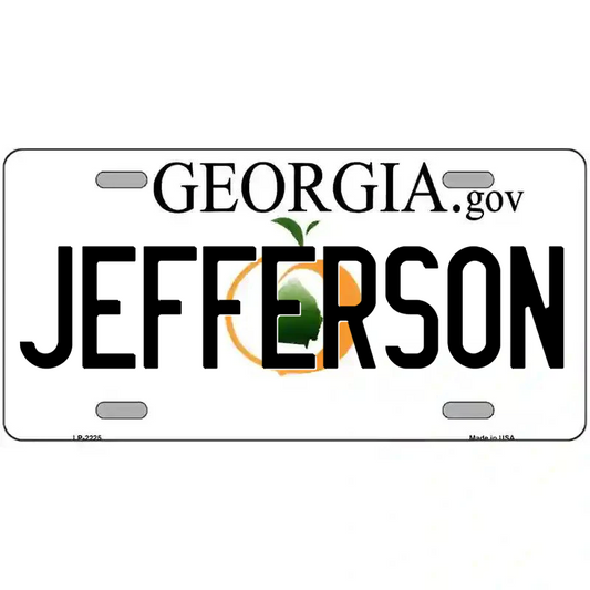 Jefferson Georgia Metal Sign