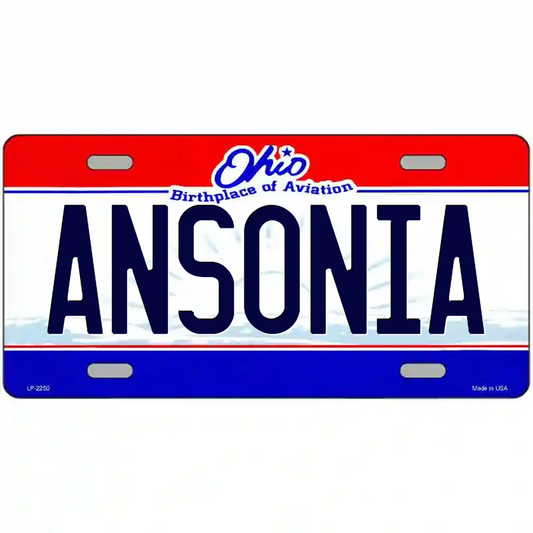 Ansonia Ohio Metal Sign