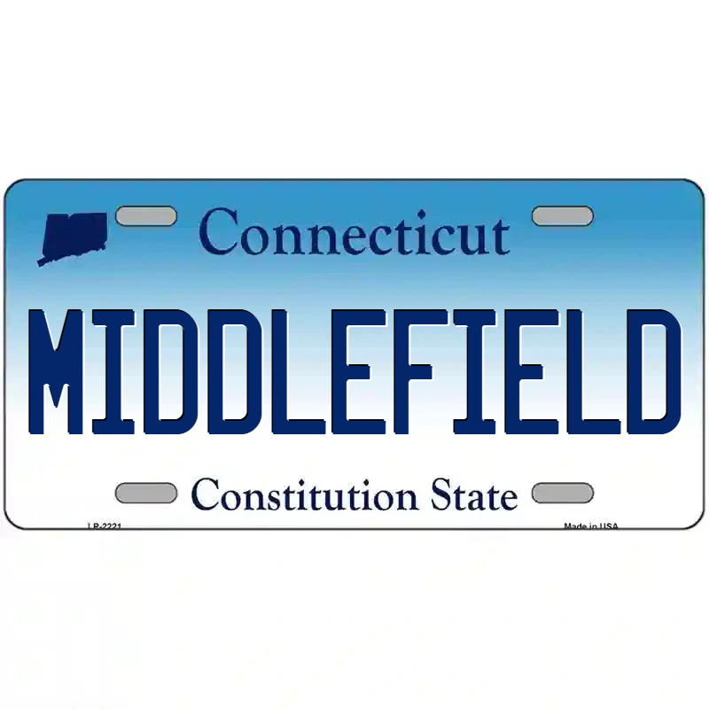Middlefield Connecticut Metal Sign