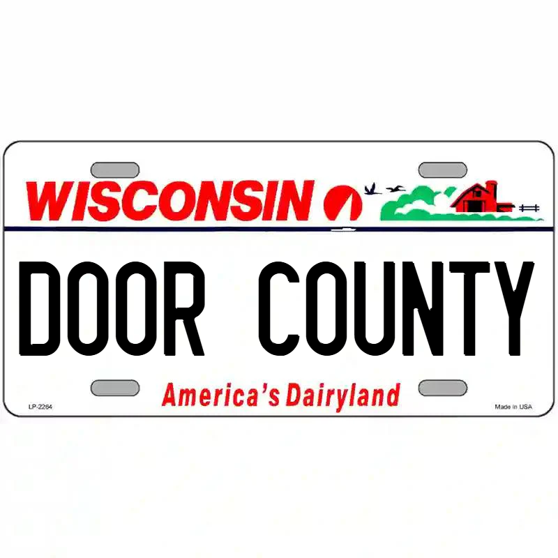 Door County Wisconsin Metal Sign
