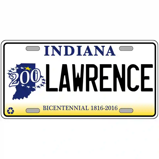 Lawrence Indiana Bicentennial Metal Sign