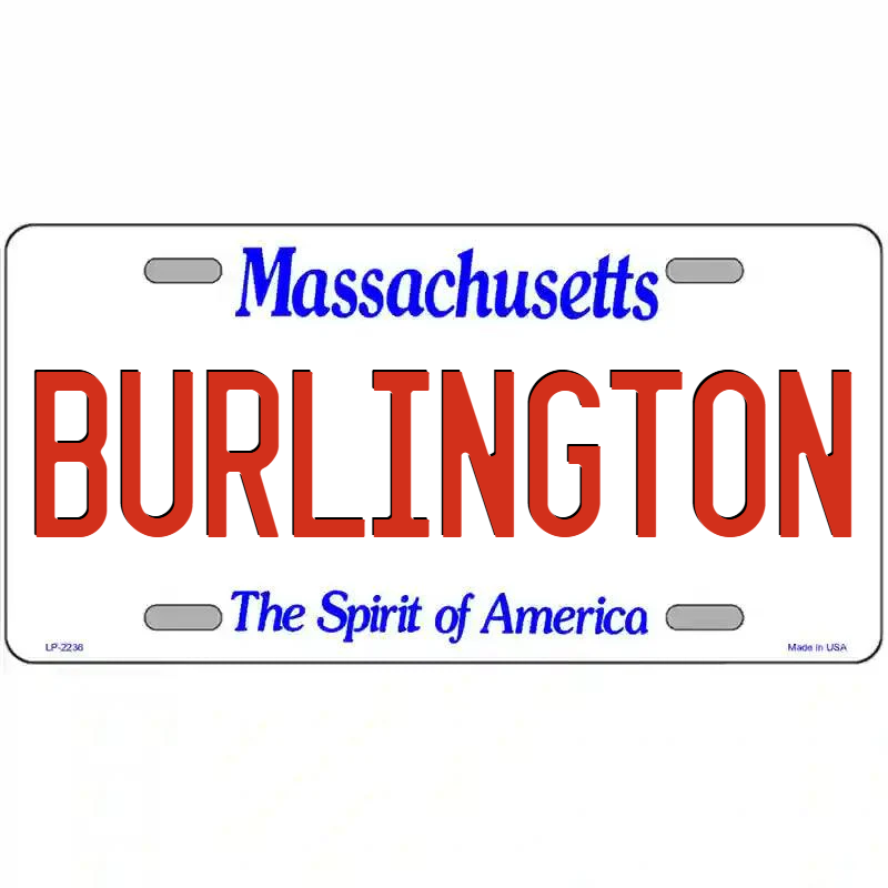 Burlington Massachusetts Metal Sign