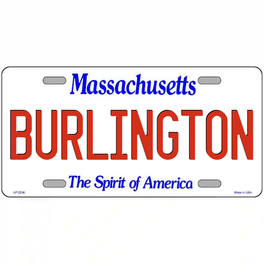 Burlington Massachusetts Metal Sign