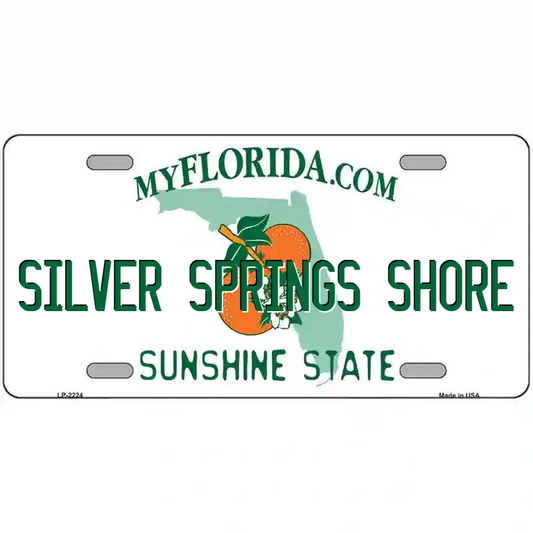 Silver Springs Shore Florida Metal Sign