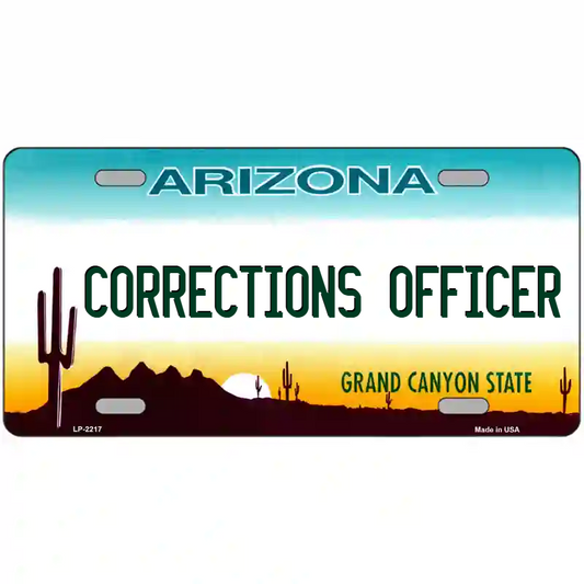 Corrections Officer Arizona Metal Sign