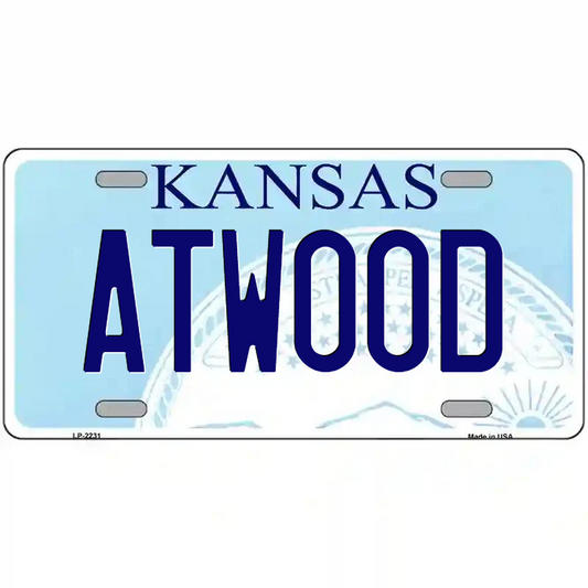Atwood Kansas Metal Sign