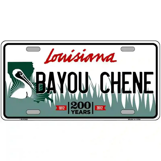 Bayou Chene Louisiana Metal Sign