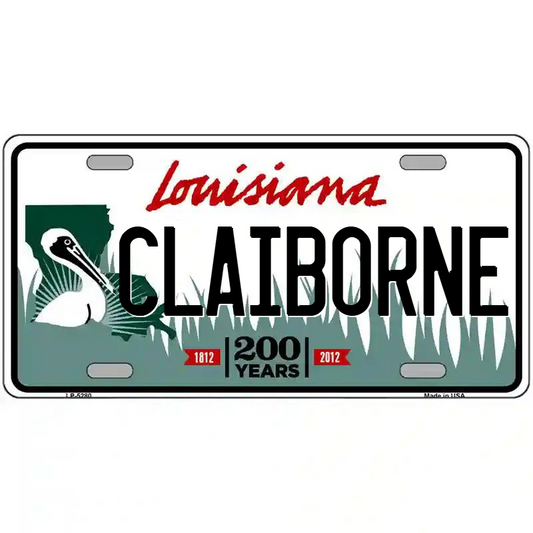 Claiborne Louisiana Metal Sign