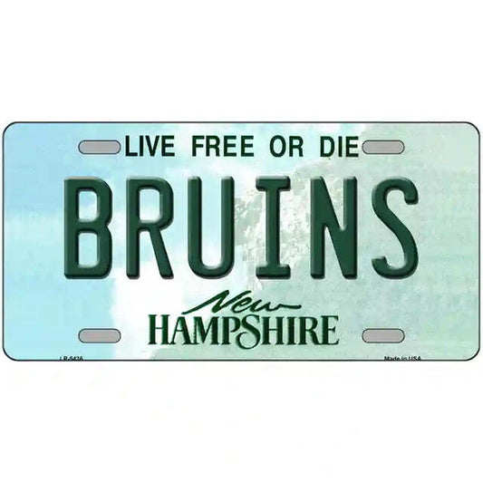 Bruins New Hampshire Metal Sign