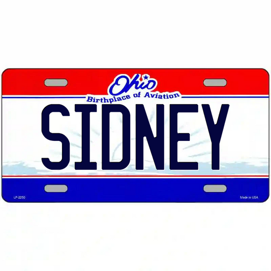 Sidney Ohio Metal Sign