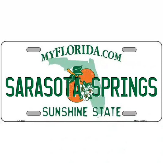Sarasota Springs Florida Metal Sign