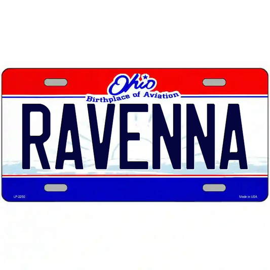 Ravenna Ohio Metal Sign