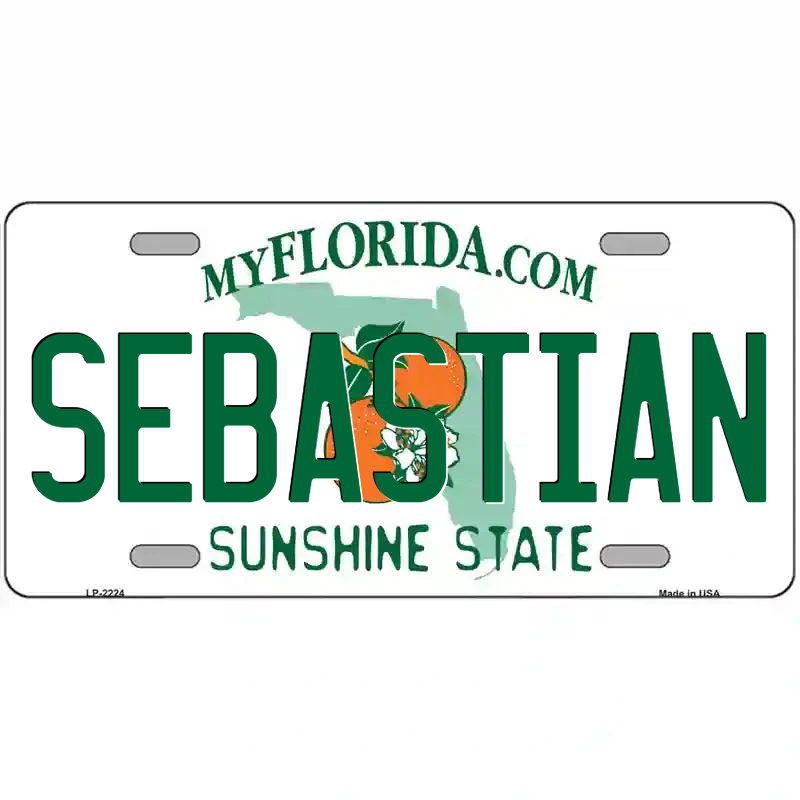 Sebastian Florida Metal Sign