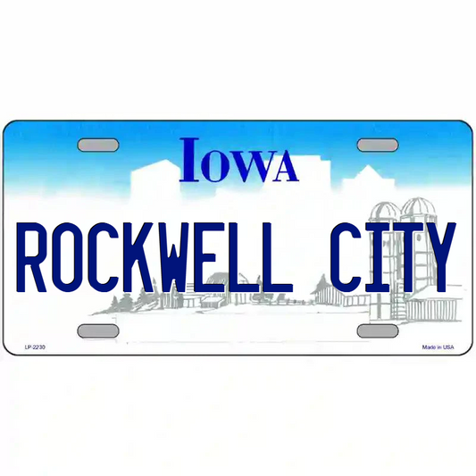 Rockwell City Iowa Metal Sign