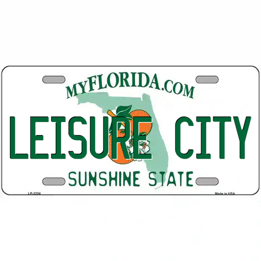 Leisure City Florida Metal Sign