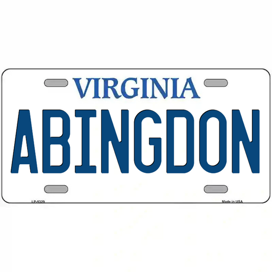 Abingdon Virginia Metal Sign