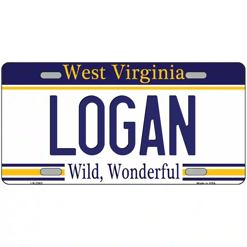 Logan West Virginia Metal Sign
