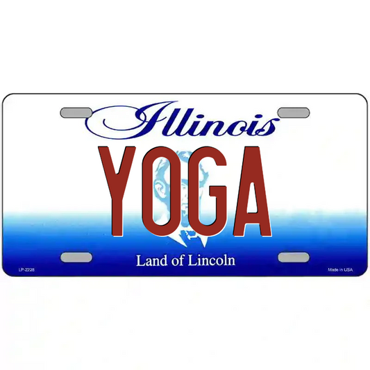 Yoga Illinois Metal Sign