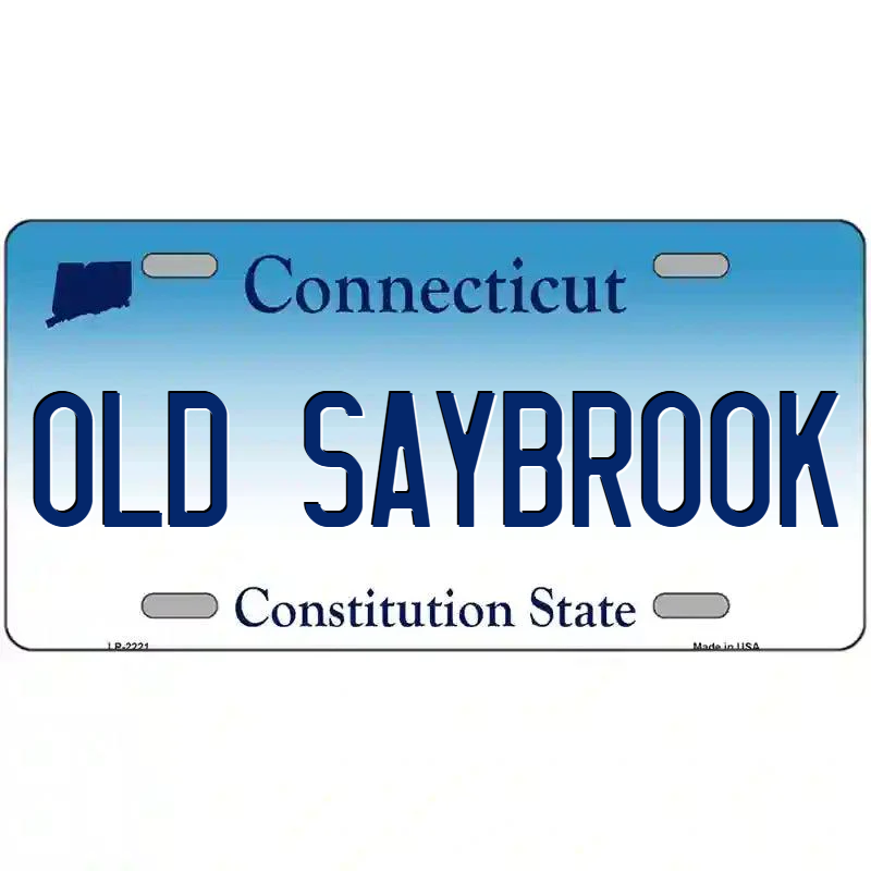 Old Saybrook Connecticut Metal Sign