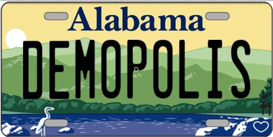 Demopolis Alabama Metal Sign