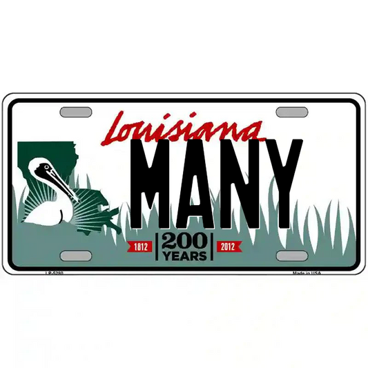 Many Louisiana Metal Sign