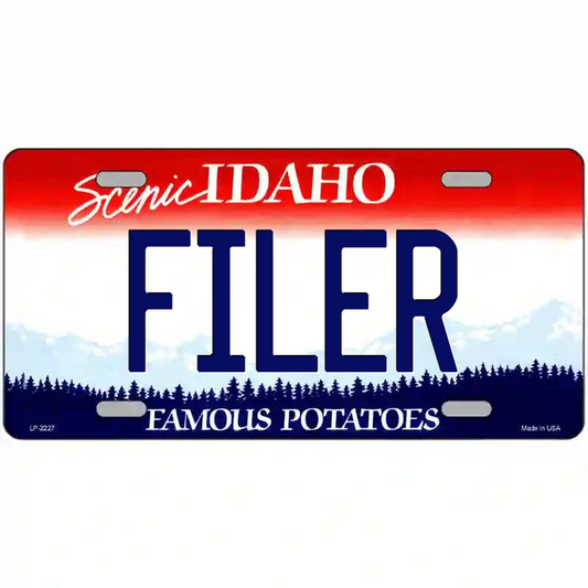 Filer Idaho Metal Sign