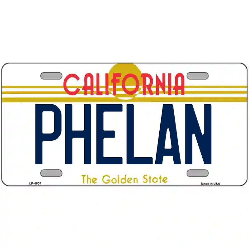 Phelan California Metal Sign