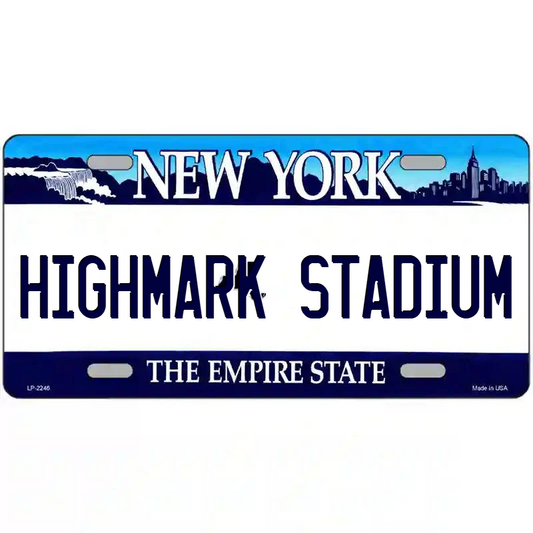 Highmark Stadium New York Blue Metal Sign