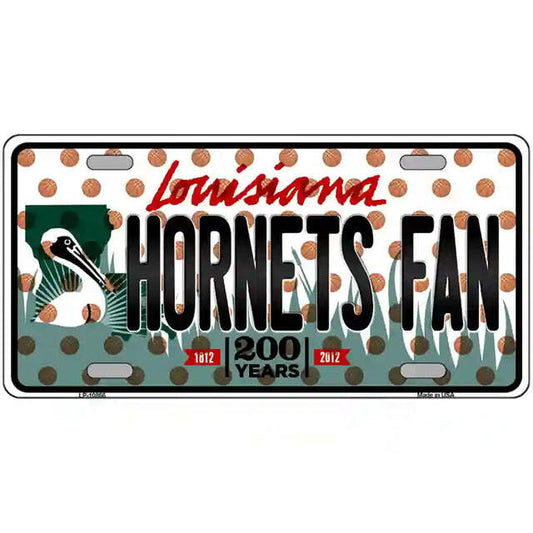 Hornets Fan Louisiana Metal Sign