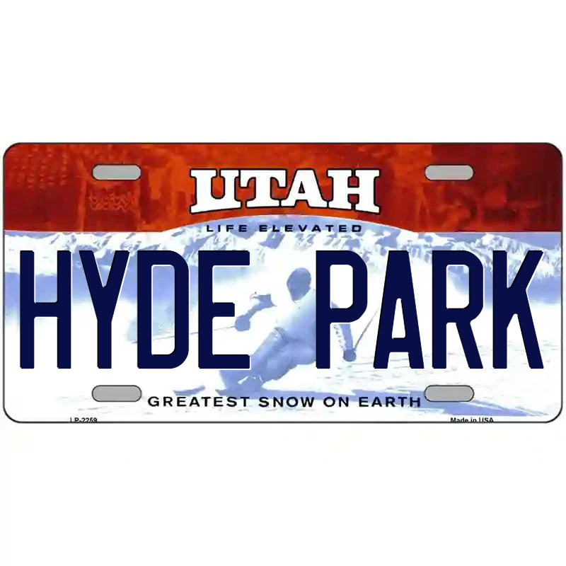Hype Park Utah Metal Sign