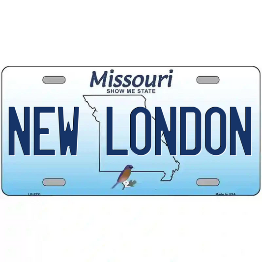 New London Missouri Metal Sign