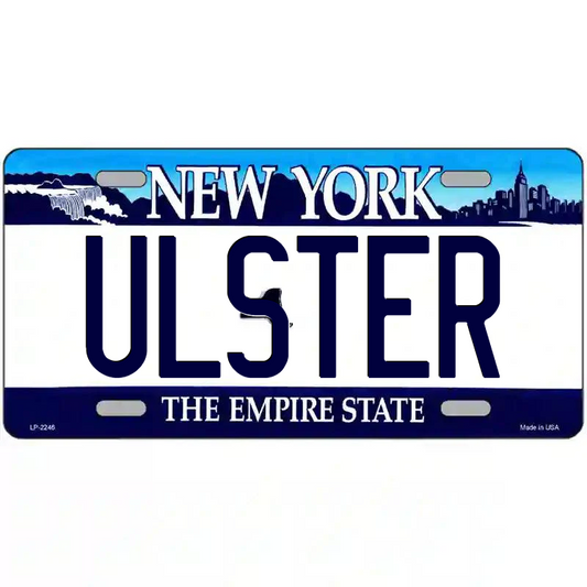 Ulster New York Blue Metal Sign