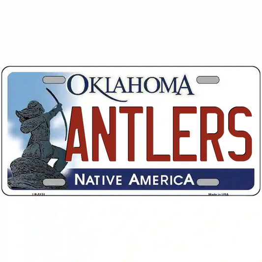 Antlers Oklahoma Metal Sign