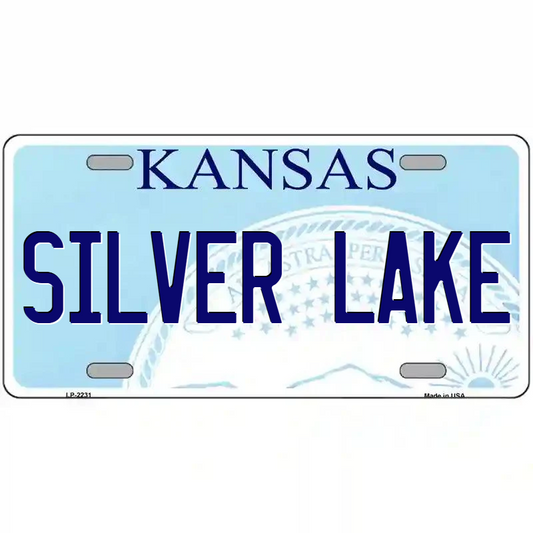 Silver Lake Kansas Metal Sign