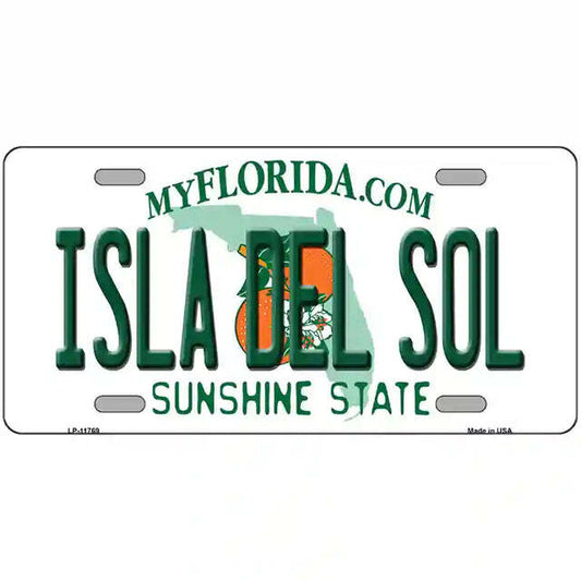 Isla Del Sol Florida Metal Sign