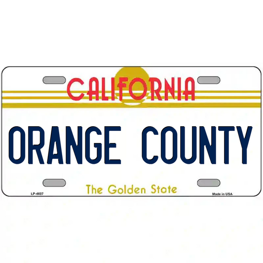 Orange County California Metal Sign
