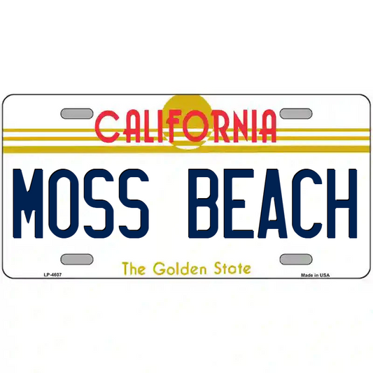 Moss Beach California Metal Sign