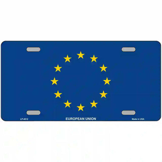 European Union Flag Metal Sign
