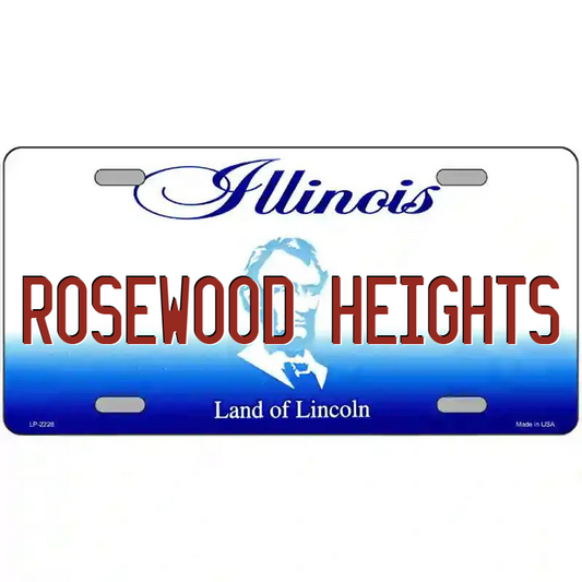 Rosewood Heights Illinois Metal Sign