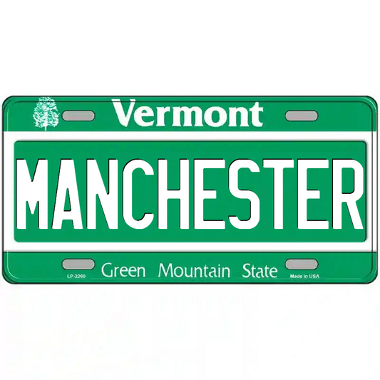 Manchester Vermont Metal Sign